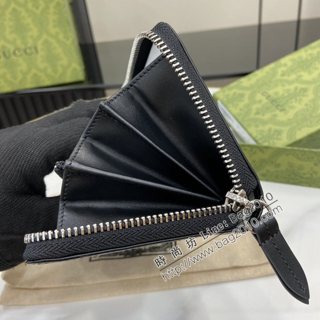 Gucci專櫃古馳最新款Marmont系列錢夾男女款拉鏈長夾錢包 jh2480型號：790057